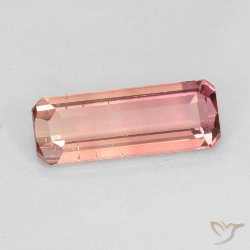 1.53 ct Pink Tourmaline Stone, Natural Tourmaline in Octagon Facet Shape for Sale