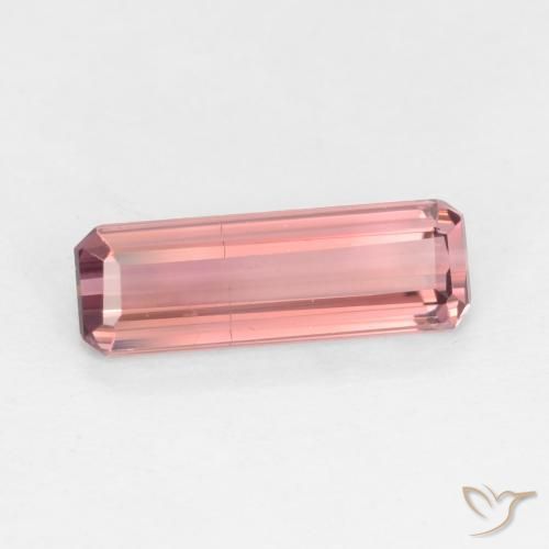 1.24 ct Pink Tourmaline Stone, Natural Tourmaline in Octagon Facet Shape for Sale