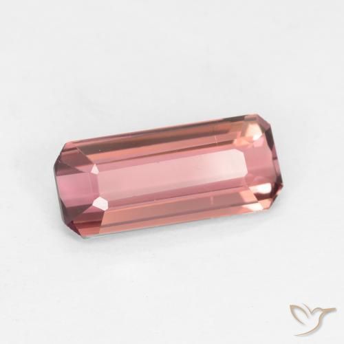 1.37 ct Pink Tourmaline Stone, Natural Tourmaline in Octagon Facet Shape for Sale