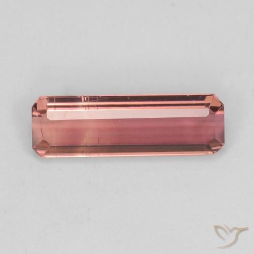 Turmalina Forma octagonal de 1,4 ct de Mozambique, Dimensión 12,2 x 3,9mm, Claridad vs-si, Piedra preciosa natural No tratado, 1 pieza de Turmalina en color Rosado naranja, Dureza Mohs de 7 - 7.5 Adecuado para joyas de uso diario, Piedra receptiva, Photo A