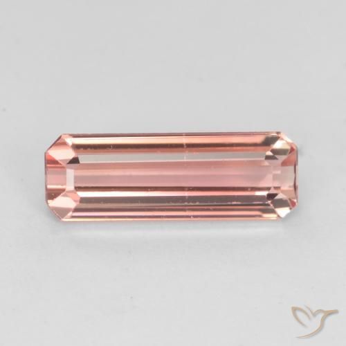 1.47ct Natural Earthy Pink Tourmaline, Emerald Cut, VS-SI