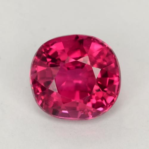 0.78 ct Red Tourmaline Gemstone, Tourmaline Gem in Cushion-Cut Shape for Sale.