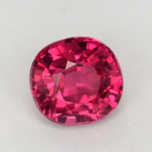 0.78 ct Red Tourmaline Stone, Natural Tourmaline in Cushion-Cut Shape for Sale