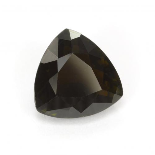 dunkelgrün Turmalin Edelstein - 1.5ct Trillantschliff (ID: 543569)