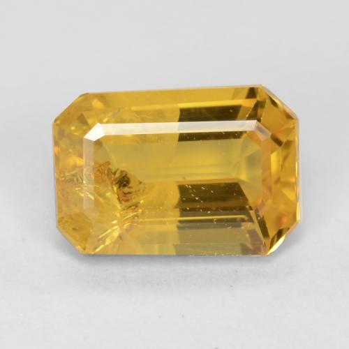 Naranja dorado Turmalina Gema - 1.3ct Forma octagonal (ID: 543574)