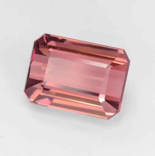 Rose rougeâtre Tourmaline gemme - 3.5ct Octagon facette (ID: 544786)