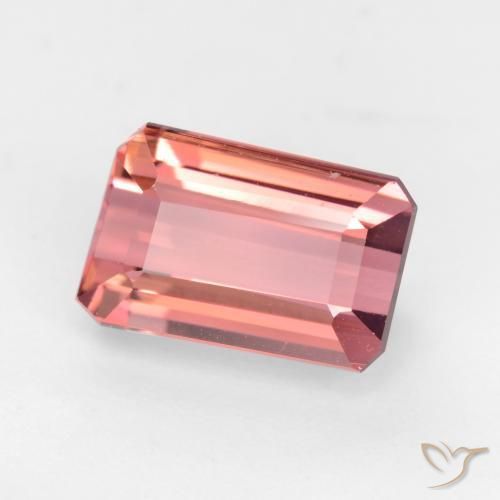 2.77 ct Pink Tourmaline Stone, Natural Tourmaline in Octagon Facet Shape for Sale