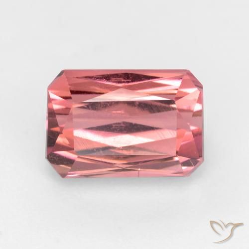 3.06ct Natural Deep Pink Tourmaline, Emerald Cut, SI