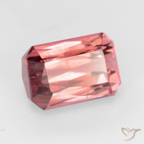 3.06 ct Pink Tourmaline Stone, Natural Tourmaline in Octagon / Scissor Cut Shape for Sale