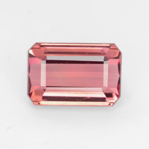 3.22 ct Pink Tourmaline Gemstone, Tourmaline Gem in Octagon Facet Shape for Sale.