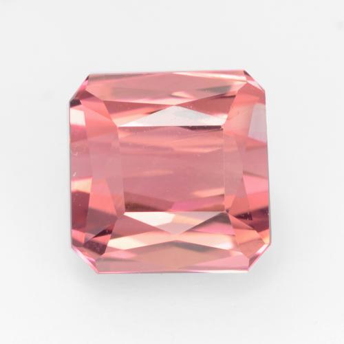 Tourmaline Rose octagon / scissor cut de Tanzanie, 7,4 x 7,3mm, poids de 2,79 ct, pierre gemme naturelle Non traité de pureté vvs-vs, 1 pièce de tourmaline, couleur Rose orangé foncé, dureté Mohs de 7 à 7.5 convient aux bijoux de tous les jours, pierre de sagesse, Pierre du zodiaque Balance, Photo A