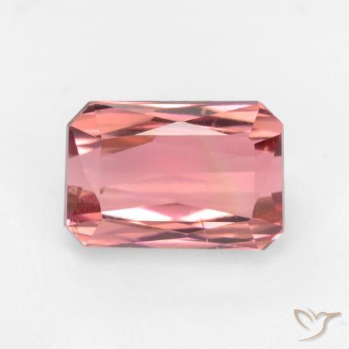 Medium Pink Turmalin Edelstein - 3.2ct Oktagon Scheren Schliff (ID: 544797)