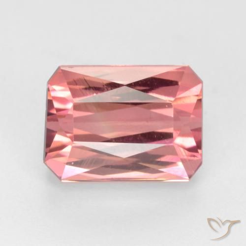 Tourmaline rose de 2,84 ct, taille octogone de 9 x 6,6 mm de Tanzanie, Photo A