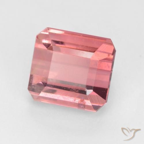 2.98 ct Pink Tourmaline Stone, Natural Tourmaline in Octagon Facet Shape for Sale