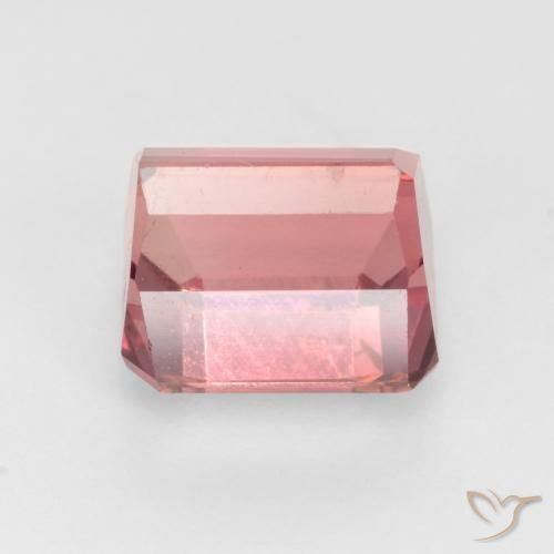 Tourmaline Gemstone in 7.9 x 7.2 mm Size for Sale, Tourmaline Stone in Orange Pink Color