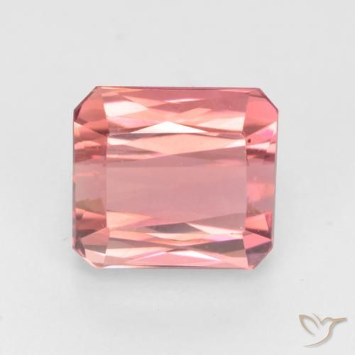 Tourmaline rose de 3,03 ct, taille octogone de 8 x 7,1 mm de Tanzanie, Photo A