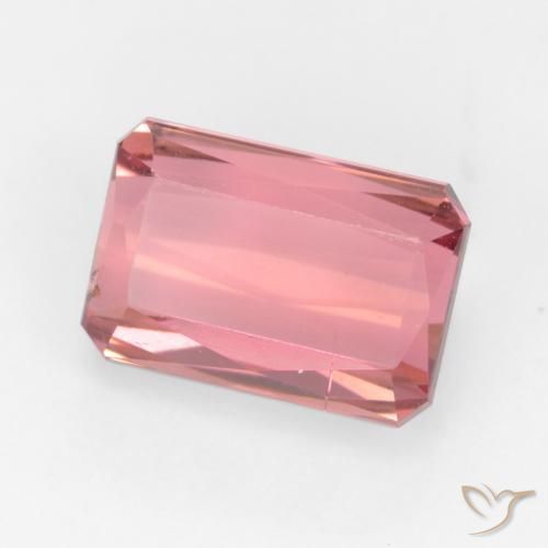3.08 ct Pink Tourmaline Stone, Natural Tourmaline in Octagon / Scissor Cut Shape for Sale