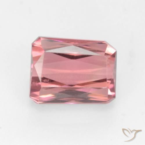 2.70ct Natural Orange Pink Tourmaline, Emerald Cut, VVS-VS