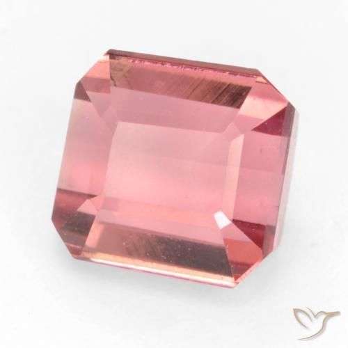 2.30 ct Pink Tourmaline Stone, Natural Tourmaline in Octagon Facet Shape for Sale