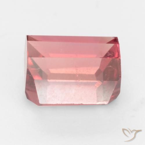 Tourmaline Gemstone in 7.3 x 7.1 mm Size for Sale, Tourmaline Stone in Deep Orange Pink Color