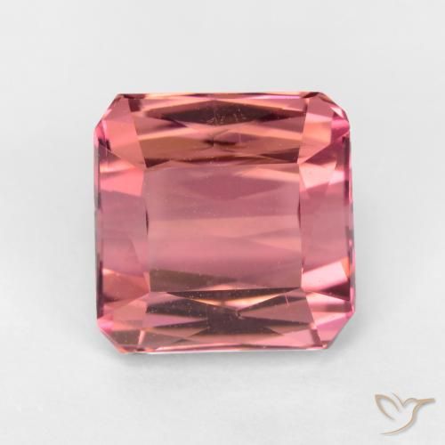 2.53 ct Pink Tourmaline Stone, Natural Tourmaline in Octagon / Scissor Cut Shape for Sale