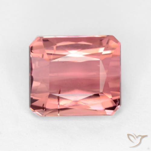 2.64ct Natural Deep Pink Tourmaline, Emerald Cut, SI