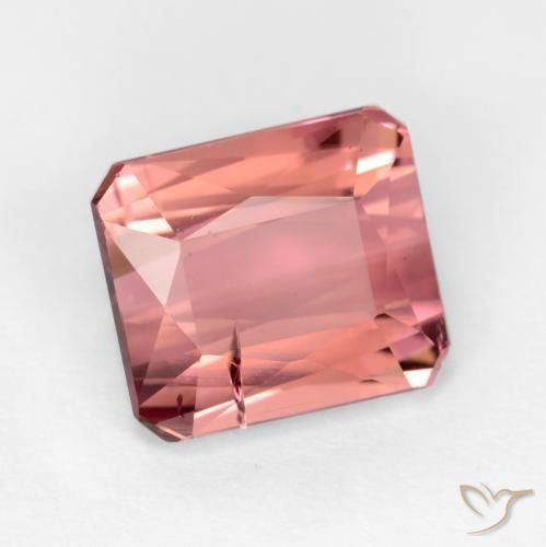 2.64 ct Pink Tourmaline Stone, Natural Tourmaline in Octagon / Scissor Cut Shape for Sale