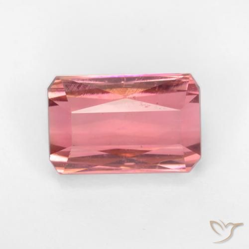 2.34ct Natural Bubblegum Pink Tourmaline, Emerald Cut, VS-SI