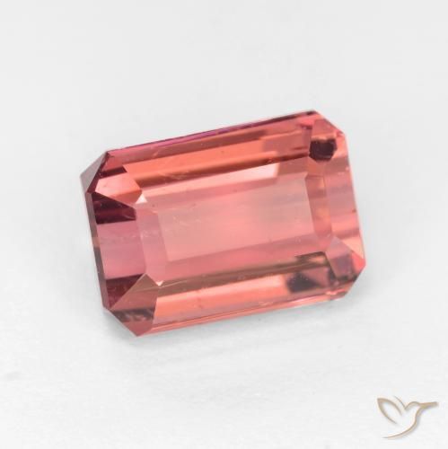2.83ct Natural Dark Pink Tourmaline, Emerald Cut, SI
