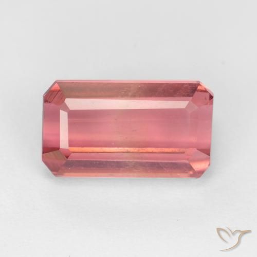3.27 ct Loose Pink Tourmaline, 10.7 x 6.2 mm Octagon Cut From Tanzania, Photo A
