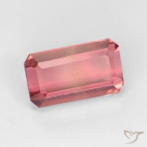 3.27 ct Pink Tourmaline Stone, Natural Tourmaline in Octagon Facet Shape for Sale