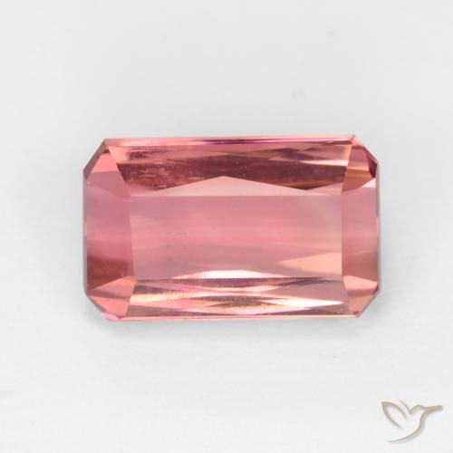 3.03ct Natural Dark Pink Tourmaline, Emerald Cut, VS-SI