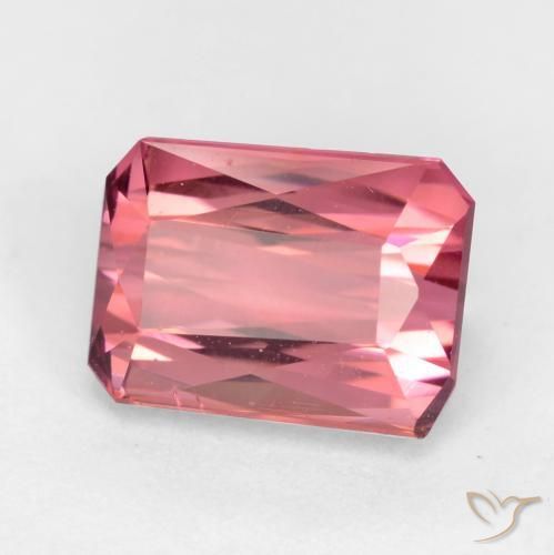 2.45 ct Pink Tourmaline Stone, Natural Tourmaline in Octagon / Scissor Cut Shape for Sale
