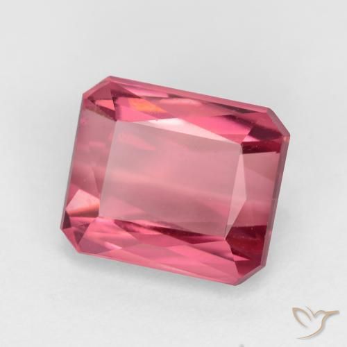 2.28 ct Pink Tourmaline Stone, Natural Tourmaline in Octagon / Scissor Cut Shape for Sale