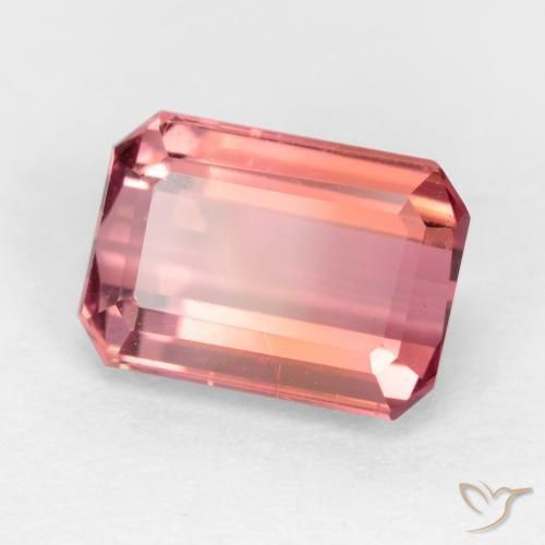 2.30 ct Pink Tourmaline Stone, Natural Tourmaline in Octagon Facet Shape for Sale