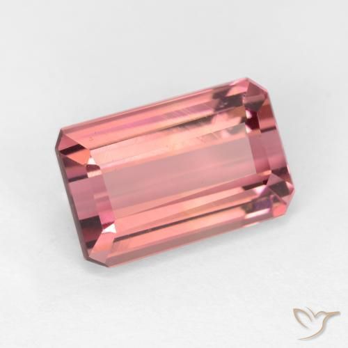 2.66ct Natural Bubblegum Pink Tourmaline, Emerald Cut, VVS-VS