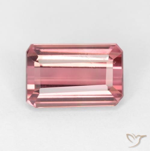 2.66 ct Pink Tourmaline Stone, Natural Tourmaline in Octagon Facet Shape for Sale