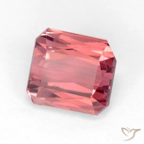 2.88 ct Pink Tourmaline Stone, Natural Tourmaline in Octagon / Scissor Cut Shape for Sale