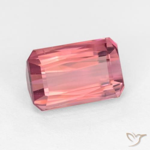 2.53 ct Pink Tourmaline Stone, Natural Tourmaline in Octagon / Scissor Cut Shape for Sale