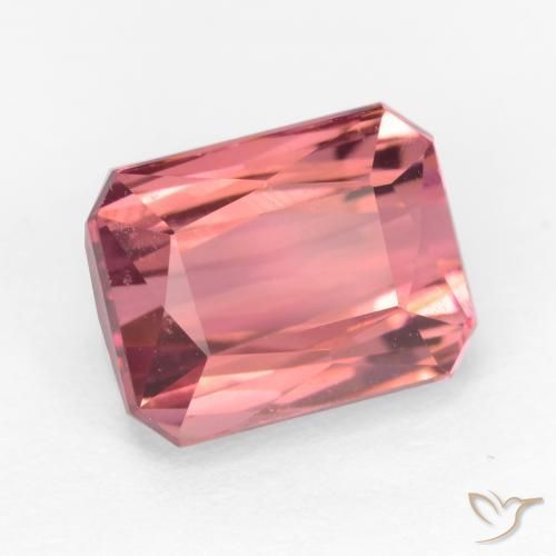 2.53 ct Loose Pink Tourmaline, 8 x 6.3 mm Octagon Cut From Tanzania, Photo A