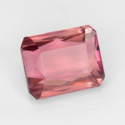 Rose clair Tourmaline gemme - 3ct Octogone/Coupe ciseaux (ID: 545258)