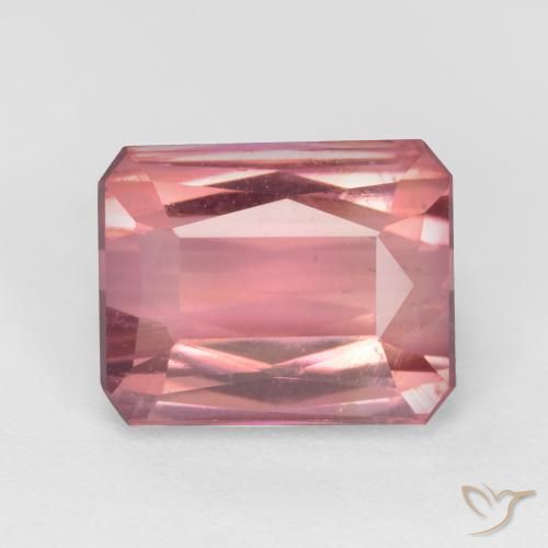 2.71ct Natural Bubblegum Pink Tourmaline, Emerald Cut, VS-SI