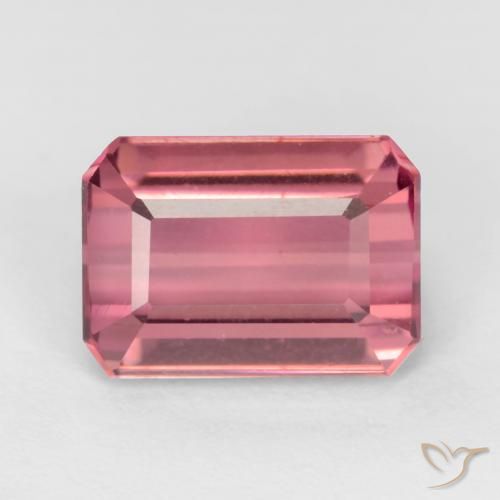 2.47ct Natural Bubblegum Pink Tourmaline, Emerald Cut, VS