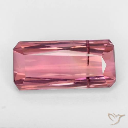 3.20ct Natural Bubblegum Pink Tourmaline, Emerald Cut, SI