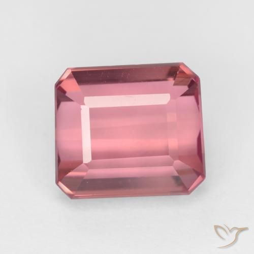 2.41 ct Pink Tourmaline Gemstone, Tourmaline Gem in Octagon Facet Shape for Sale.