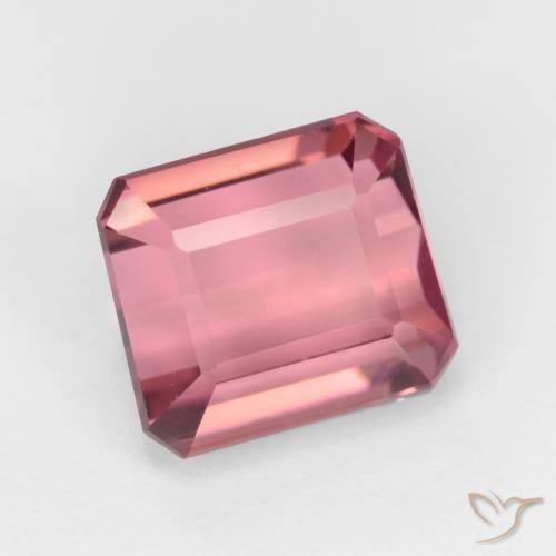 2.41 ct Pink Tourmaline Stone, Natural Tourmaline in Octagon Facet Shape for Sale
