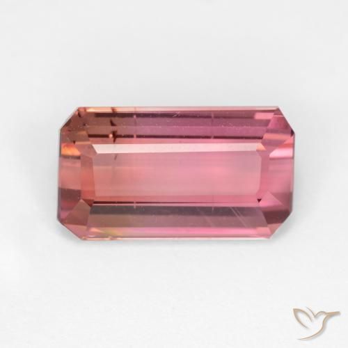 3.04 ct Loose Pink Tourmaline, 11.4 x 6.5 mm Octagon Cut From Tanzania, Photo A