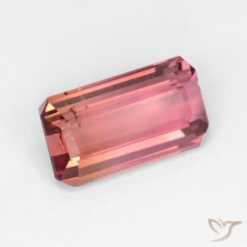 3.04 ct Pink Tourmaline Stone, Natural Tourmaline in Octagon Facet Shape for Sale