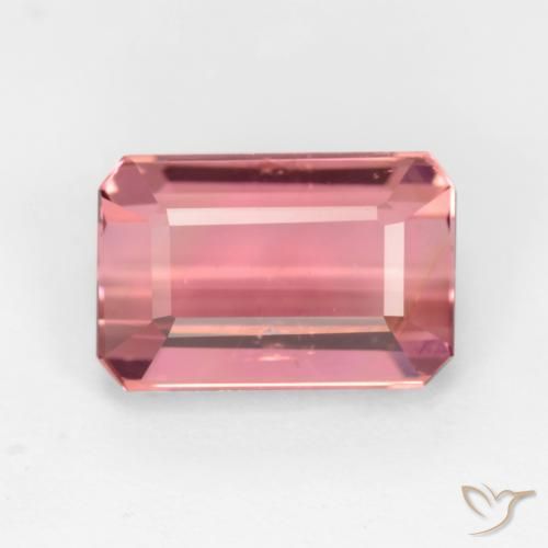 3.36ct Natural Bubblegum Pink Tourmaline, Emerald Cut, VS-SI