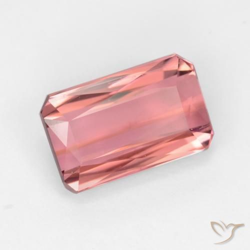 2.64 ct Pink Tourmaline Stone, Natural Tourmaline in Octagon / Scissor Cut Shape for Sale